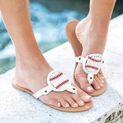 2025 лето большой размер 42 домашняя обувь женские прохладные тапочки мягкая подошва футбол софтбол елочка пляжная обувь тапочки с носком