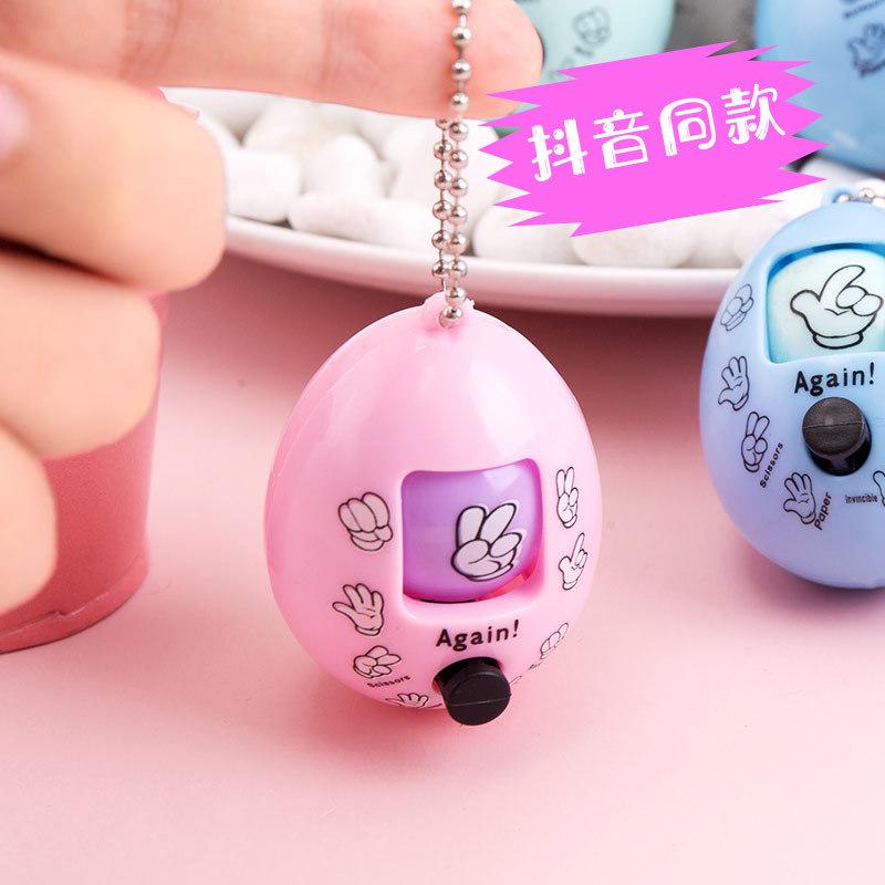TikTok Style Rock-Paper-Scissors Egg: Creative Pendant Novelty Toy for Fun Duels