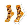2pairs Cartoon Bat Pumpkin Pattern Unisex Socks Funny Costume Accessories Crew Socks  for Men Women