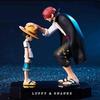 One Piece Surrounding Straw Hat Road Flying Red Haired Shanks Handmade Model Desktop Car Ornament Scene Collection Edition