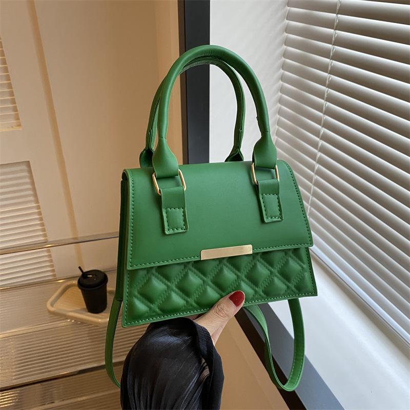 Ретро однотонная модная сумка с вышивкой бриллиантовой нитью 2025 лето корейская версия универсальная повседневная сумка сумка на одно плечо сумка-мессенджер тренд