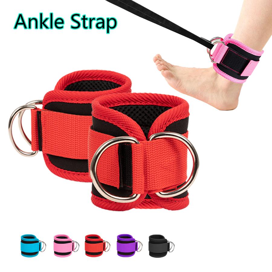 Fitness Ankle Straps izable Fit D-Ring Support Cuffs Gym Leg Strength Workouts Pulley with Buckle Active Guard Abductors