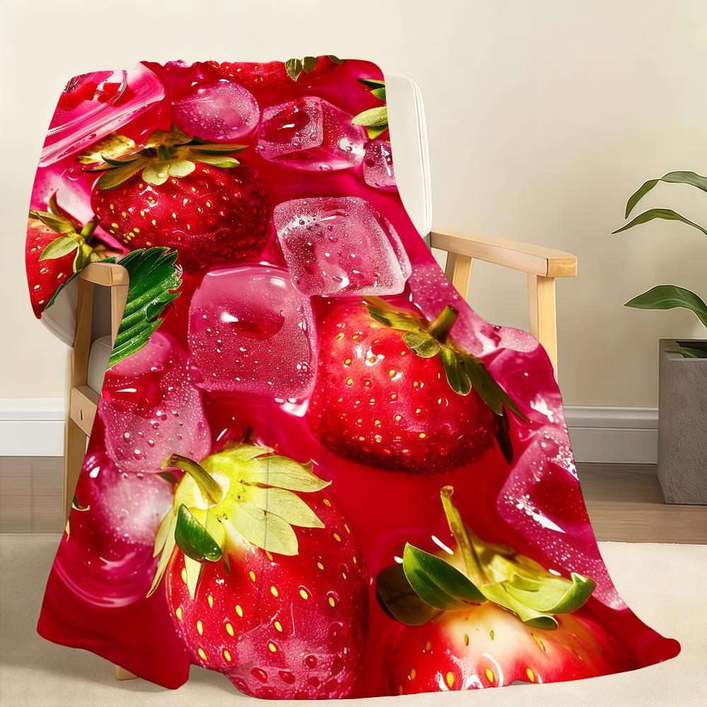 Refreshing summer fruits watermelon lime Blanket Soft Throw Blanket for Home Bedroom Bed Sofa Picnic Travel Office Blanket Gift