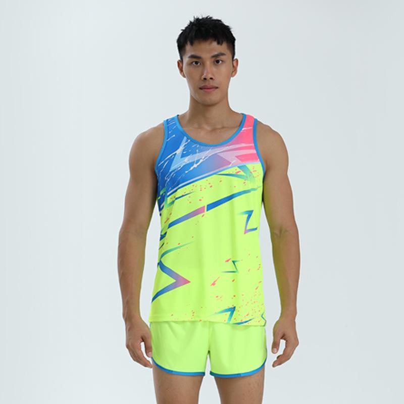 Тренировочный костюм для легкой атлетики для мужчин и женщин: Спортивная одежда для спринта и марафона с шортами для уроков физкультуры в начальной школе