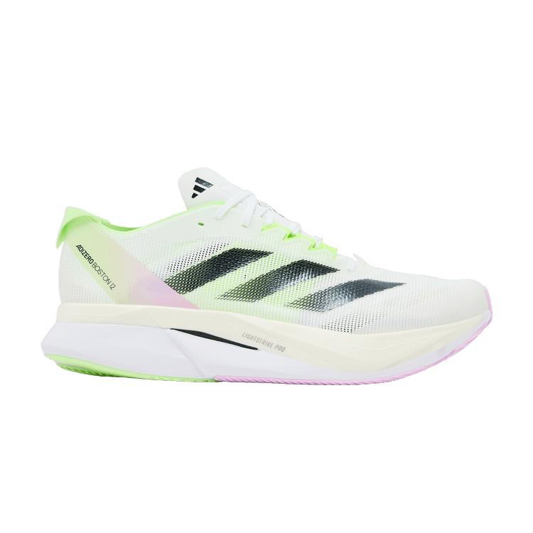 Мужские кроссовки adidas Adizero Boston 12 Cloud White Core Black Green Spark Cloud White/Core Black/Green Spark