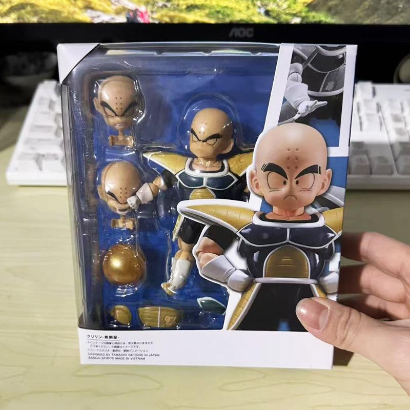 Anime Dragon Ball Z Figures Childhood Kuririn Action Figure PVC Movable Namek DBZ Combats Krilin SHF Collection Model Toys Gifts