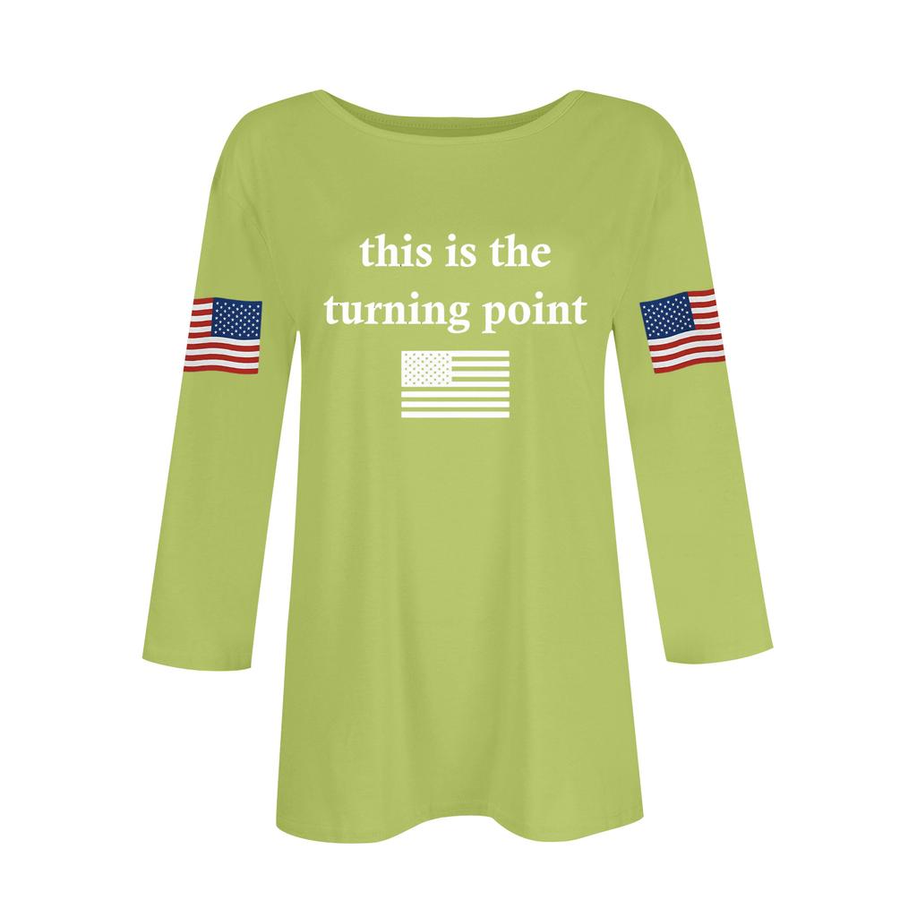 Женский повседневный модный сексуальный удобный топ с вырезом и рукавом три четверти