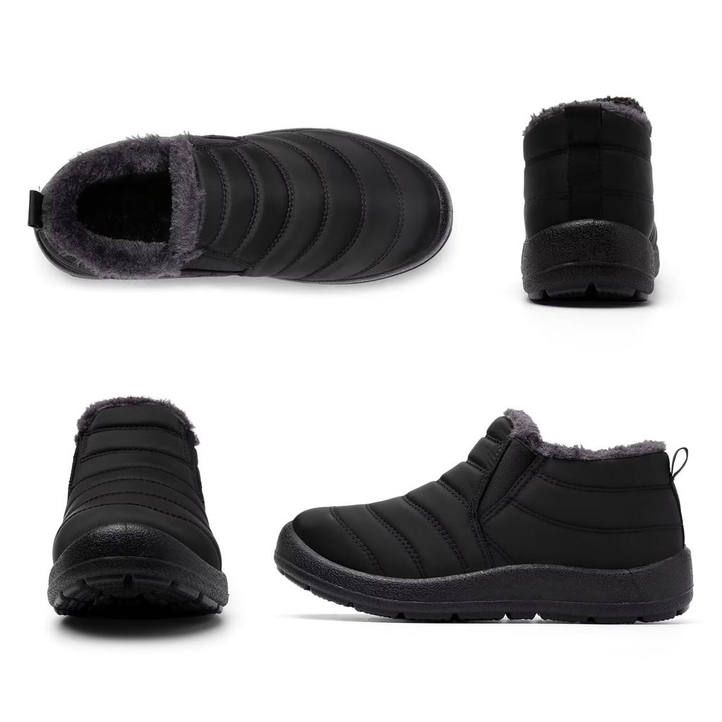 Снег Теплый Снег Зима Легко надевать и снимать Холодная погода Снег Хлопок Зима Флис Размеры [kamafy] Женские Ботинки, Обувь, Водонепроницаемые, Нескользящие Ботинки,
