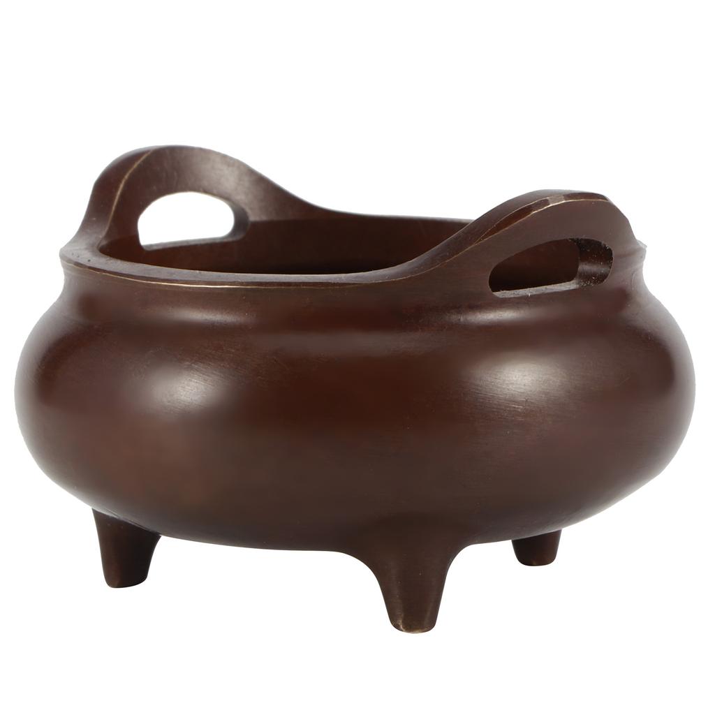 Изящные медные подставки для благовоний на трех ножках, бытовые поделки, буддийские принадлежности