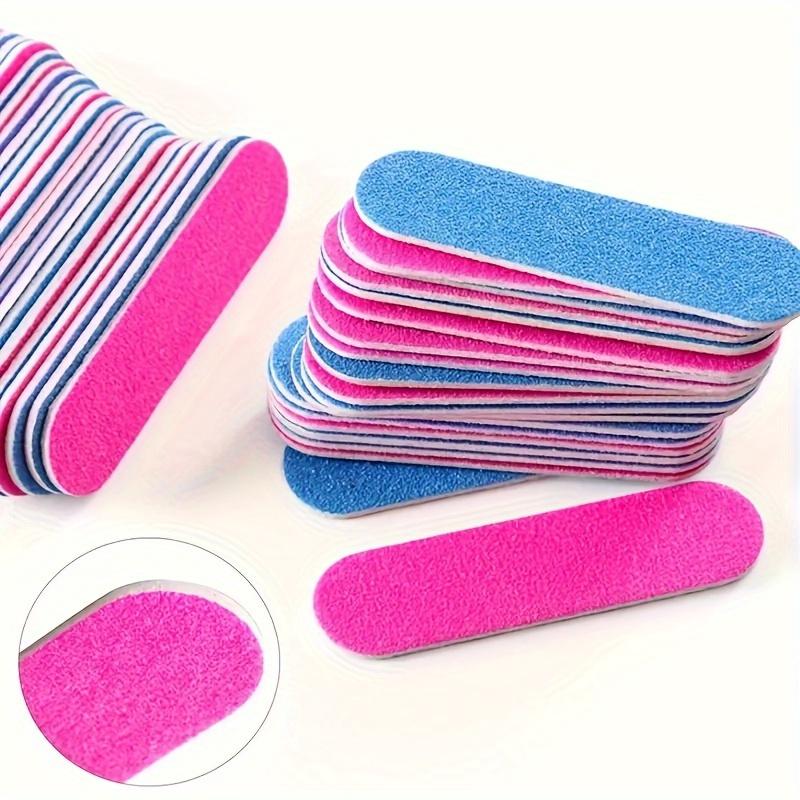 100 Pcs Nail Tools Scrubbing Strips Double-Sided Nail Files Miniature, Two-Sided, and Thin Nail Buffers for Smooth Nails