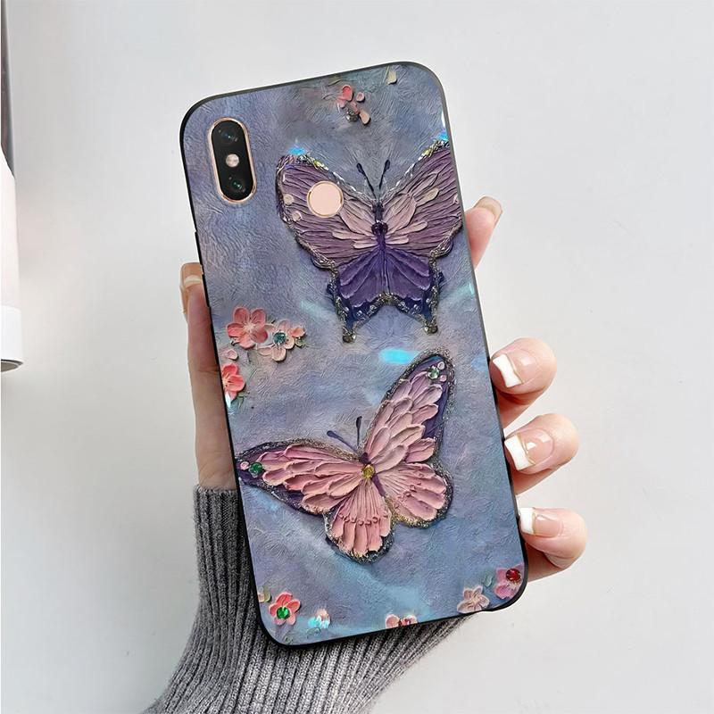Чехол для Xiaomi Mi Max 3 Милый Популярный Бабочка Астронавт ТПУ Силикон Защитный Чехлы для Телефона Для Xiaomi Max 3 Mi Max3 Мягкая Крышка