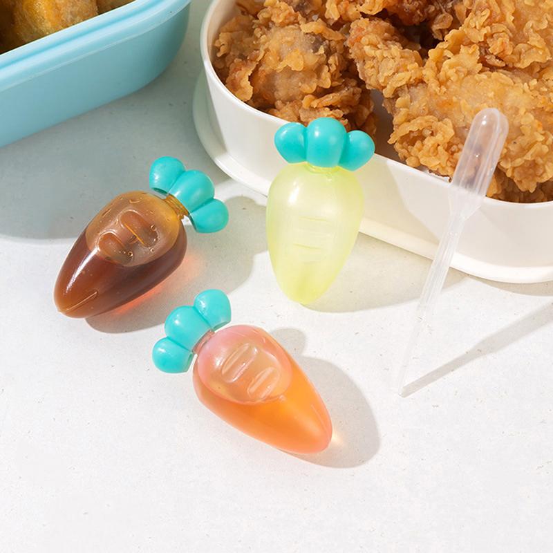 3/4 шт. Мини-бутылочка для приправ, заправки для салата, кетчупа, пластиковая переносная банка для ланча, бутылка-спрей для соуса