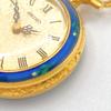 Б/У 580 SEIKO Подвесные часы Часы-кулон Карманные часы С ручным заводом Рабочие Золотой Синий