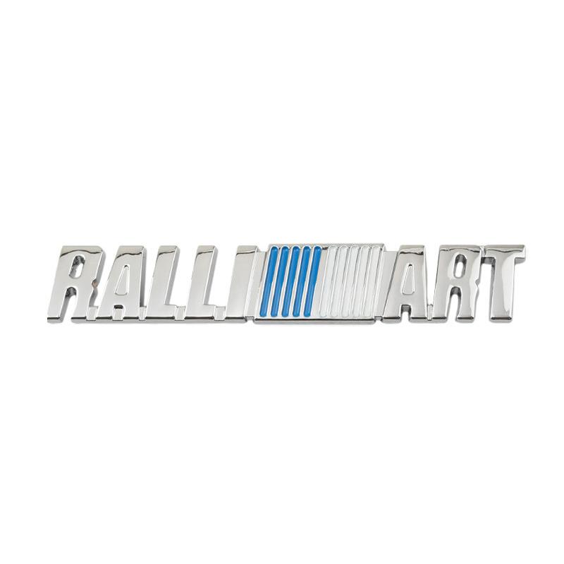 Car Rear Trunk Grill Ralliart Logo Sticker For Mitsubishi L200 Lancer Outlander Pajero Triton RVR ASX EVO Emblem Grille Badge