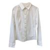 Shopping mall women's clothing 1116 spring and autumn new versatile slim-fit solid color professional long-sleeved shirt 1111611