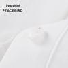 Женский топ Peacebird с контрастными вставками и длинным рукавом
