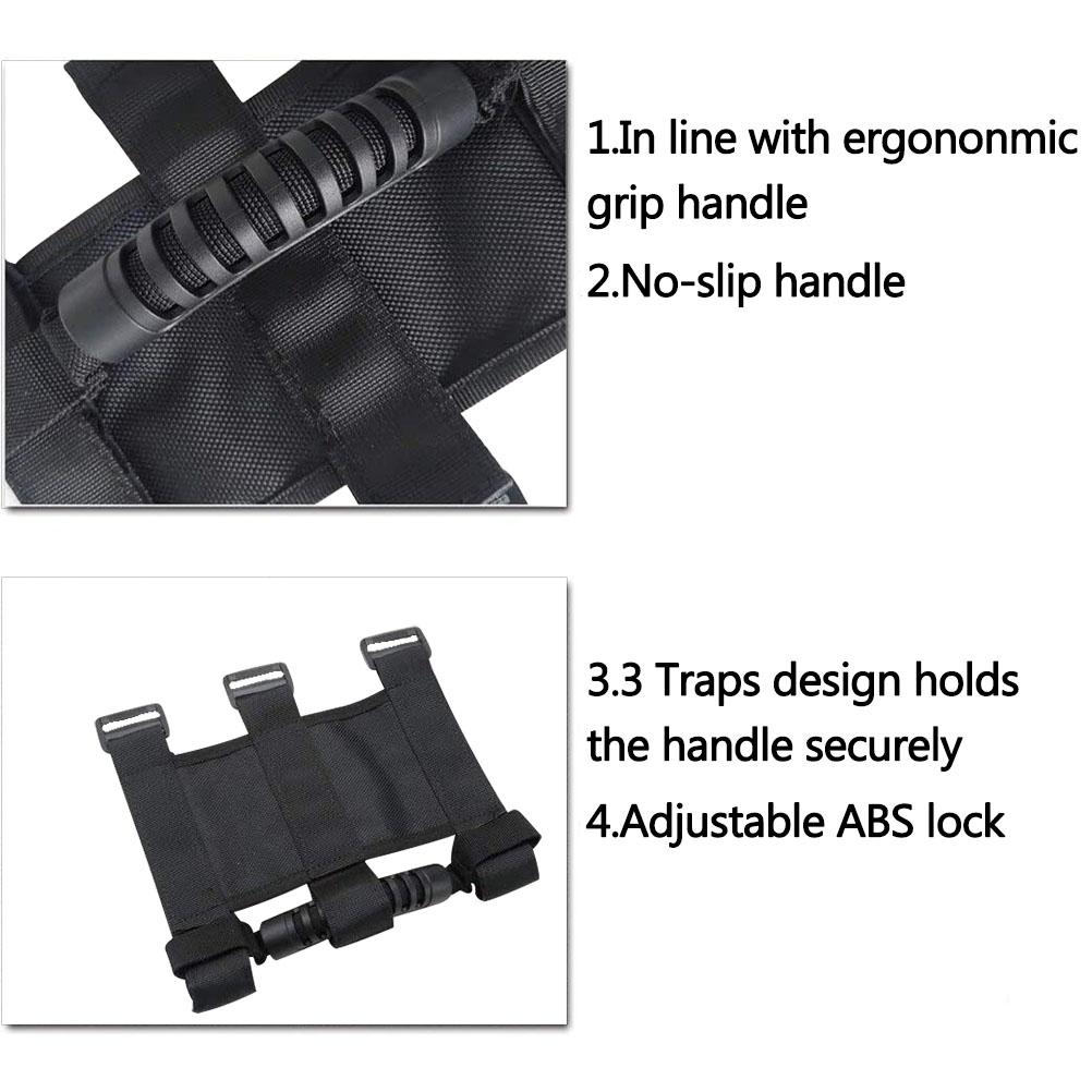 2 шт. Ручки-ролики для захвата, подходят для Jeep Wrangler CJ YJ TJ JK Wrangler, аксессуары