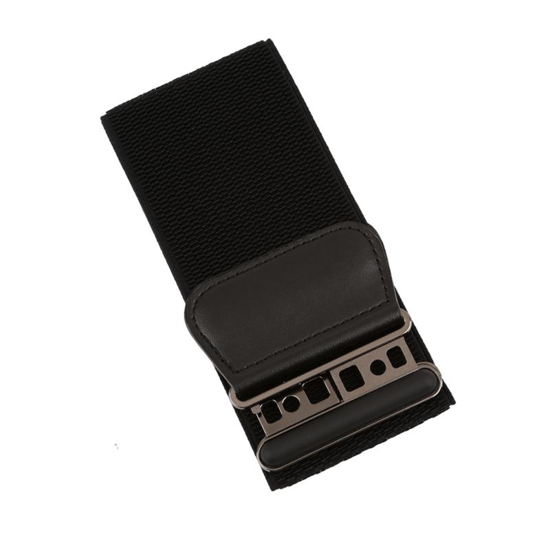 Модный женский женский ремень из искусственной кожи с широкой эластичной пряжкой и тонким поясным ремнем