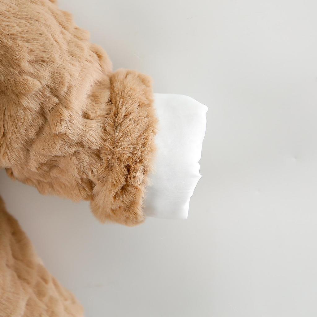 Свитер-пальто с капюшоном для девочек, с вышивкой мультяшного кота, пушистый, стеганый из искусственного меха, для осени/зимы