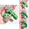 Adorable 2024 Baby Yoda Keychain Silicone Figure Mandalorian Star Wars Charm