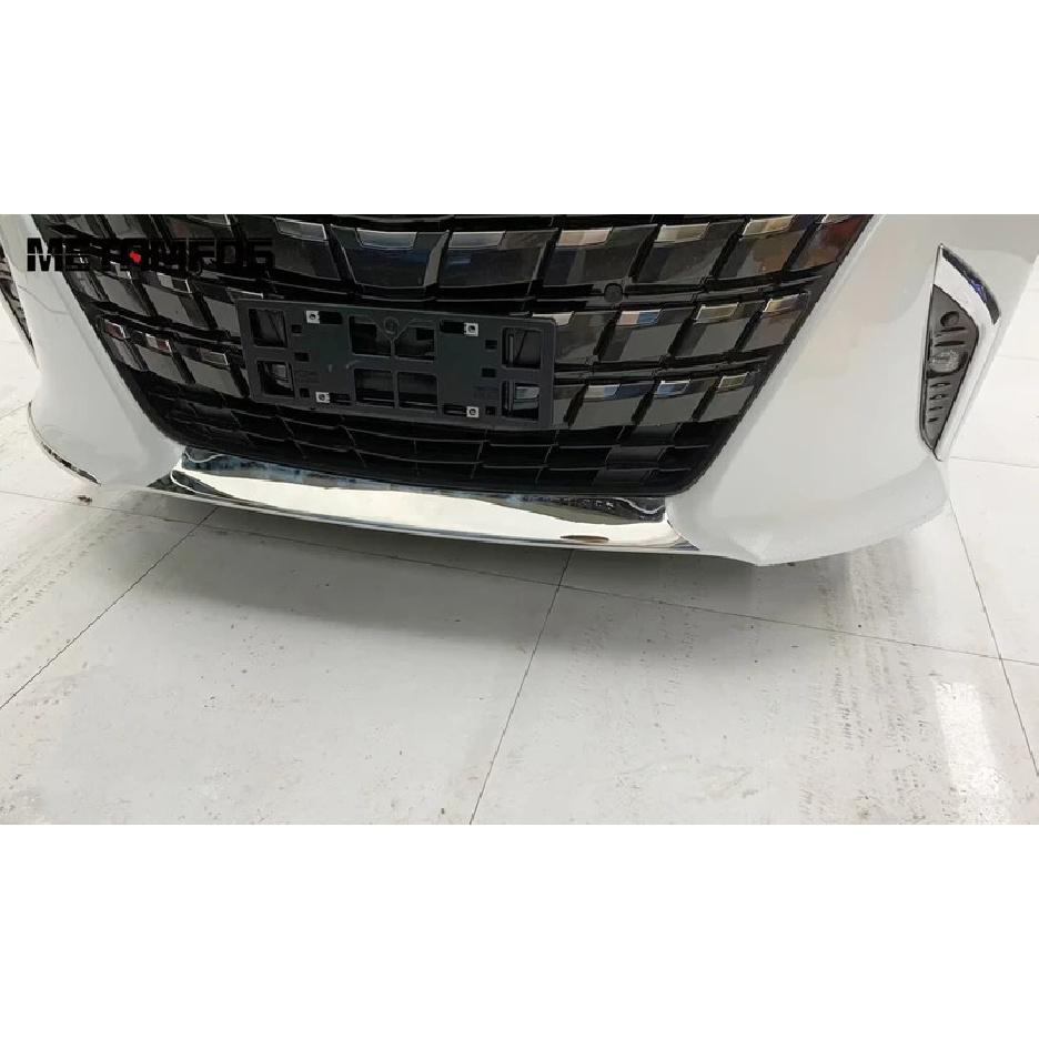 Для Toyota Alphard Vellfire 2024 2025 2026 Стальная Накладка на Передний Бампер Комплект Обвеса Спойлер Сплиттер Диффузор Защита Аксессуары