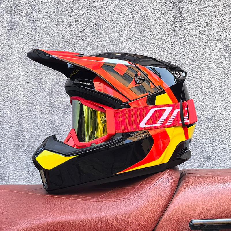 Orz Off-Road Helmets Kids Teens Electric Bike Helmets Men and Women Rally Helmets Mountain Bike Riding Downhill
