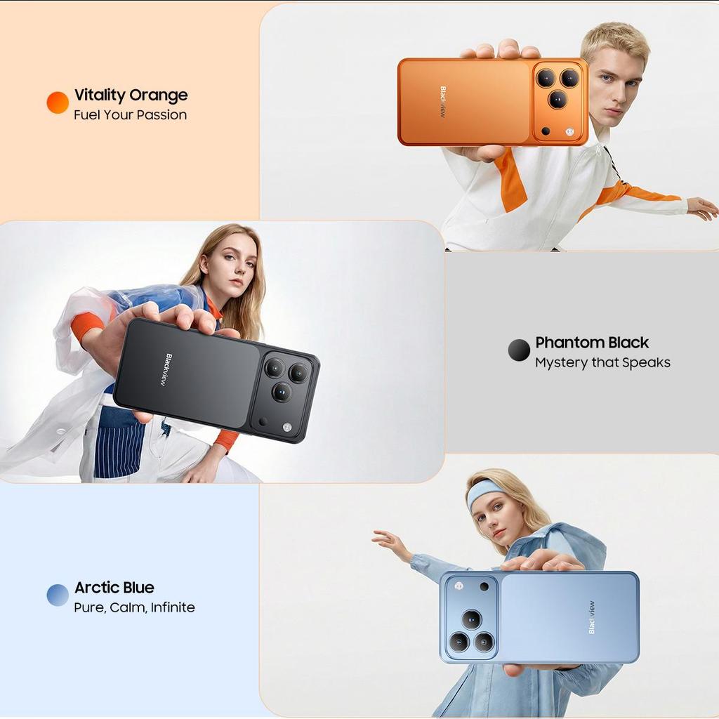 Blackview WAVE 7C 4G AI Смартфон 16 ГБ+128 ГБ 6,56" Android 16 5000 мАч Мобильный телефон