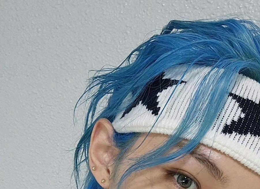 С участием Феликса и оригинальных черных и набора из 2 повязок для волос со звездным узором, мотив Рено, белый,