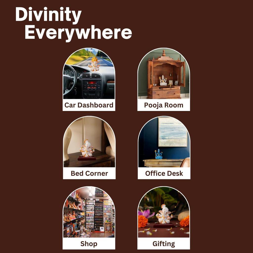 Shiva Murti for Home Decor & Pooja| Shiv Idols for Car Dashboard, Pooja Room, Home Decor, Office Desk | God Idols for Puja & Festival Gifting