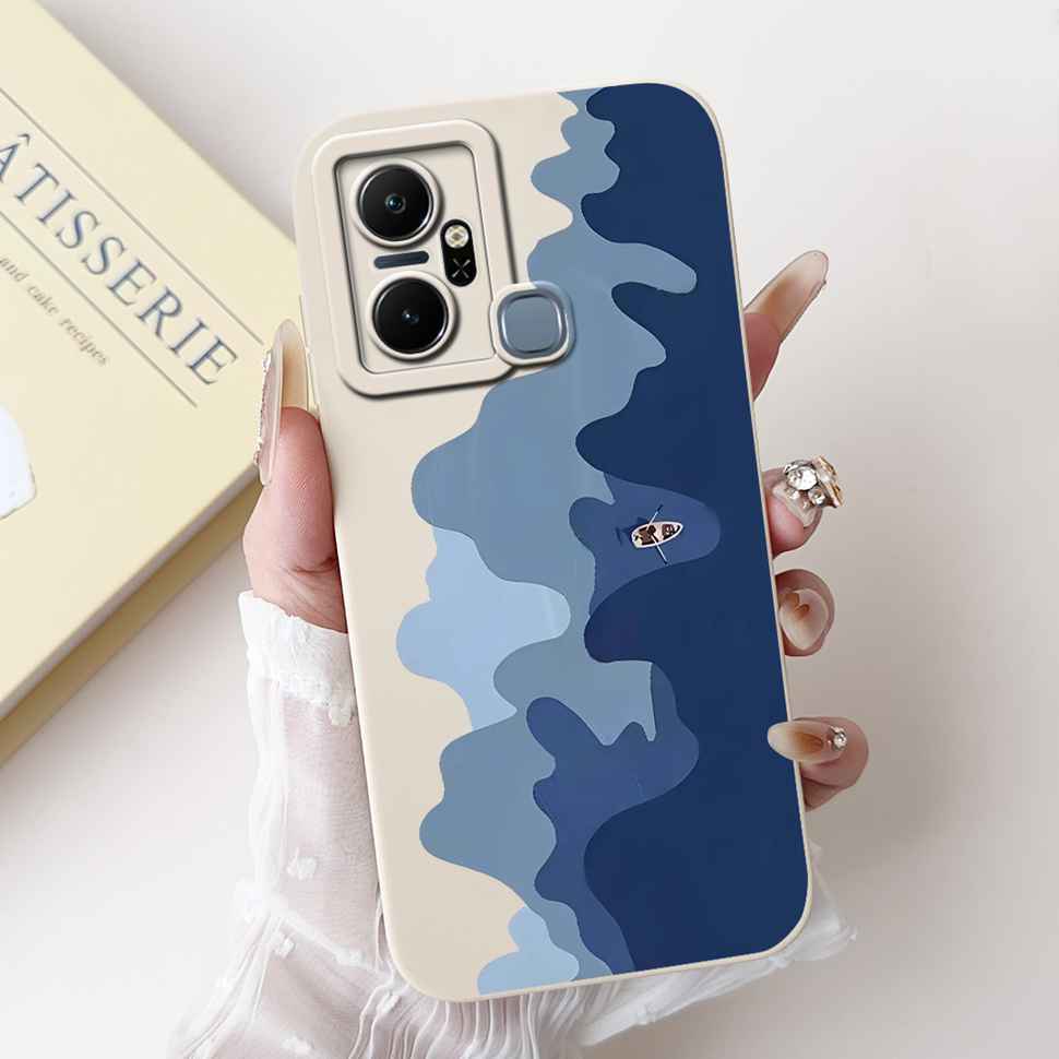 Чехол для Infinix Smart 6 Plus X6823C Роскошный Цветочный Модный Мягкий Силиконовый Чехол Для Телефона Infinix Smart 6Plus X6823 6.6"