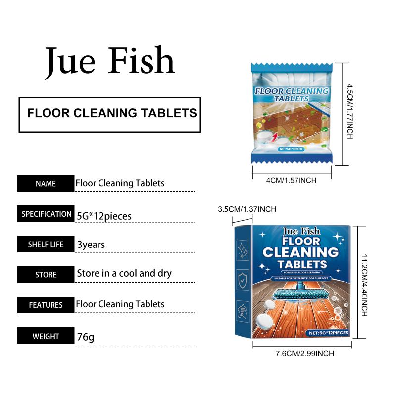 Powerful Floor Cleaning Tablets Remove Stubborn Dirts Stains Tile Brightening for Home Kitchen School Living Room Area