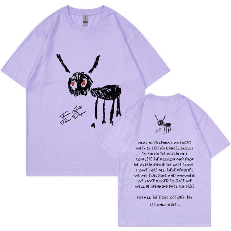 Винтажная футболка «Рэппер Дрейк для всех собак», мужская модная футболка в стиле хип-хоп, большие футболки с короткими рукавами из 100% хлопка, уличная одежда