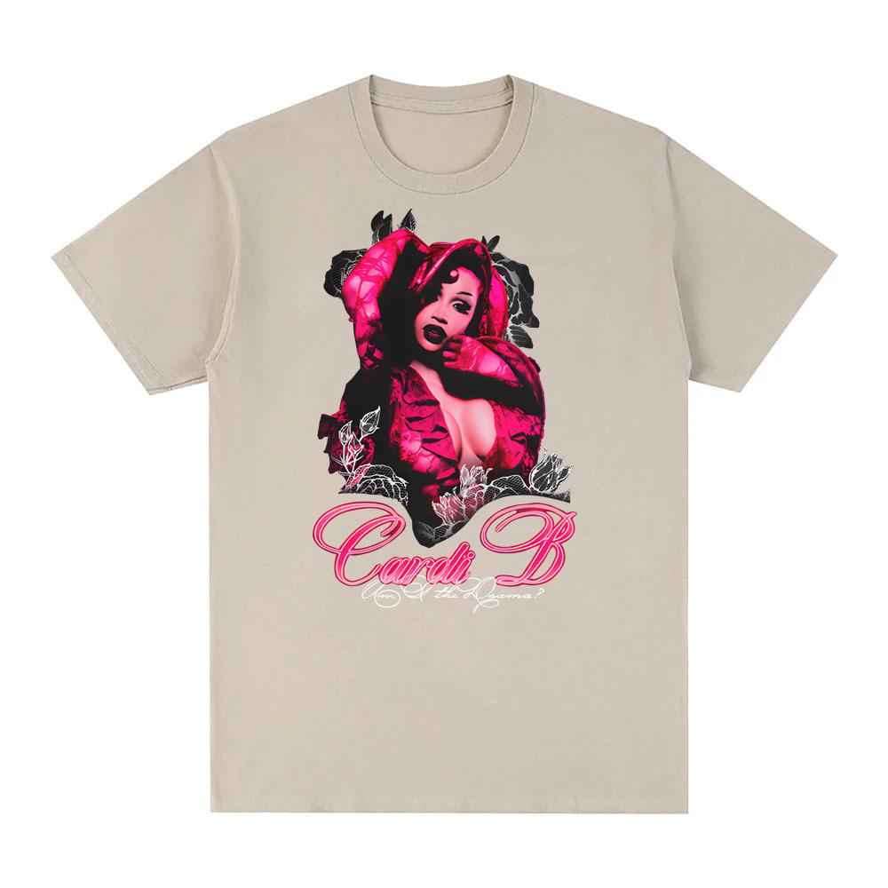 AM I THE DRAMA Pretty and Petty TEE Fashion Vintage New Cardi B Tshirts Top Goth Grunge Oneck High Quality FemaleMale Tshirt
