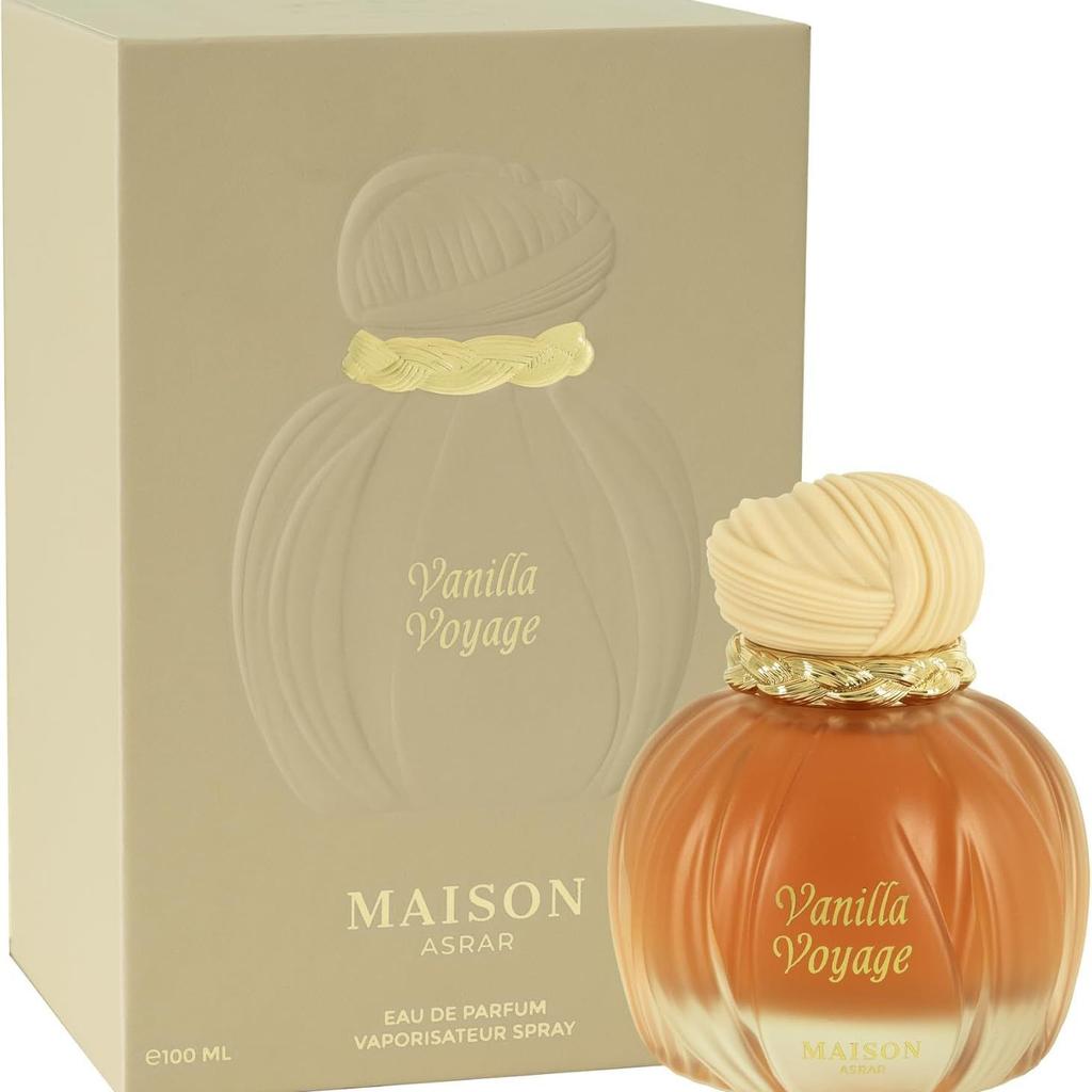 Vanilla Voyage Perfume Gift Set for Women, Long Lasting Middle Eastern Dubai Arabian Scent, Elegant Vanilla Fragrance, Holiday Gift less