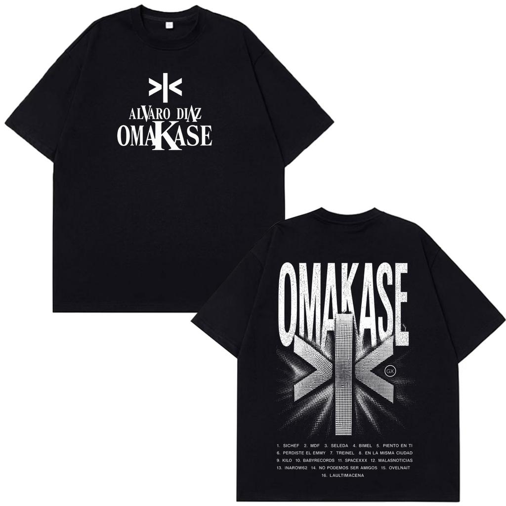 Alvaro Diaz Omakase Album 2026 Tour Print Tees Men Women Vintage T-shirts Short-sleeved Cotton