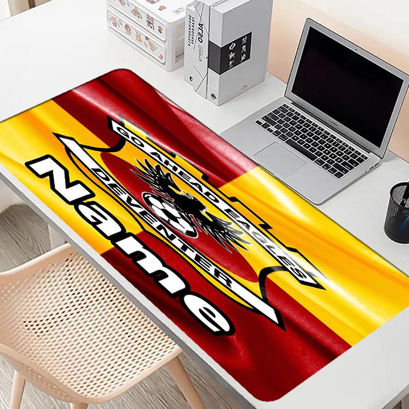 Custom Name Personalized Go Ahead Eagles Pattern Mousepad, Laptop PC Desk Mat, Decorative Desk Mat for Home Keyboard Pad Gift