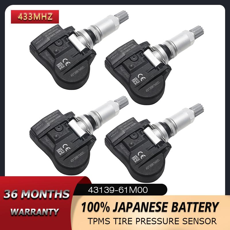 Tire Pressure Sensor For Suzuki Vitara SX4 S-cross Ignis Baleno Swift Jimmy 433MHZ 43139-61M00 4313961M00 43130-61M00 4313061M00