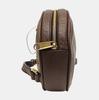 [Pre-Owned] Ophidia Logo Stripe Web Zipper Canvas And Leather Round Bag Backpack Mini - Excellent #1OILUMQ