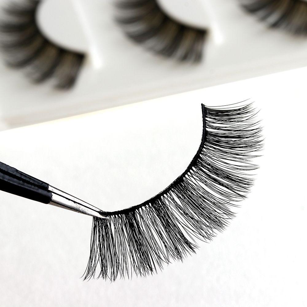 Модные толстые крестообразные грязные инструменты для наращивания ручной работы 3D шелковое волокно накладные ресницы натуральный макияж