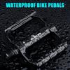 2 Bearing Mountain Bike Pedals MTB Pedals Bicycle Flat Pedals Aluminum Sealed Bearing Lightweight Platform for Road Mountain BMX MTB Bikes - 9/16"