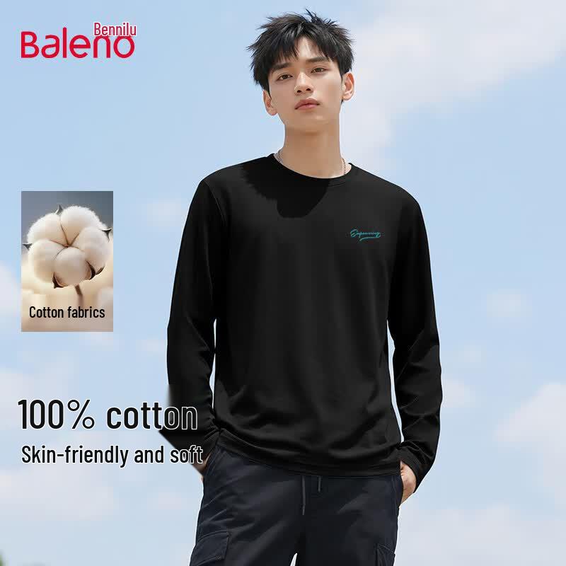 Baleno Men's Heavy Cotton Long Sleeve T-Shirt
