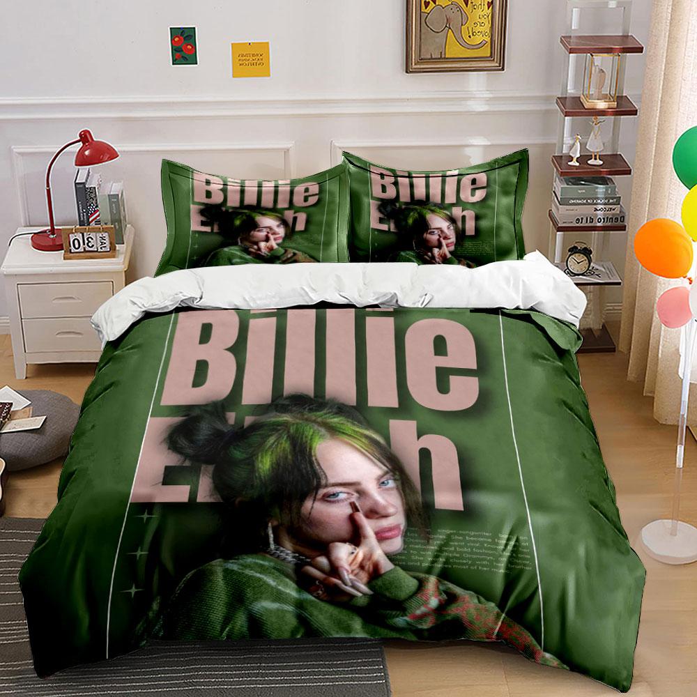 Green Bedding Set with Print Bedding Duvet Cover Set Duvet Cover Pillowcases (1*Duvet Cover 2*Pillowcases, without duvet insert)
