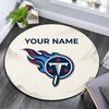 Custom Name,Tennessee Titans pattern round rug,Carpet Rug for Living Room Bedroom Playroom ,Non-slip Floor Mat,Holiday Gifts and Birthday Gifts.