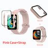 9D Glass Case +Strap For Redmi Watch 2 Lite PC Hard Cover Screen Protector Watchband Bracelet for Redmi Watch2 Lite Accessories