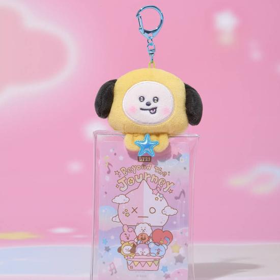 BT21 Прозрачный плюшевый пенал-брелок 'Beyond The Journey Edition'