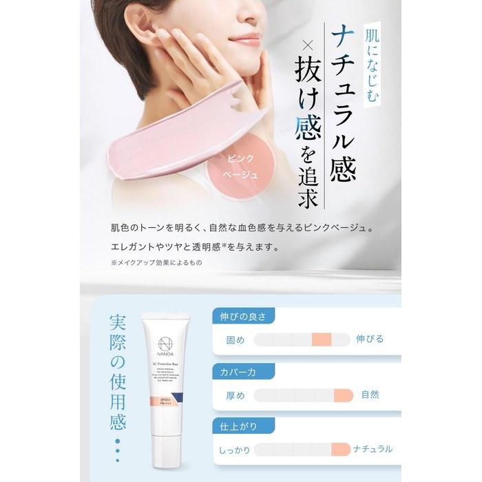 [Nanoa] Солнцезащитная база под макияж, розовый тон, Tone-Up, 2 шт., SPF50+ PA++++
