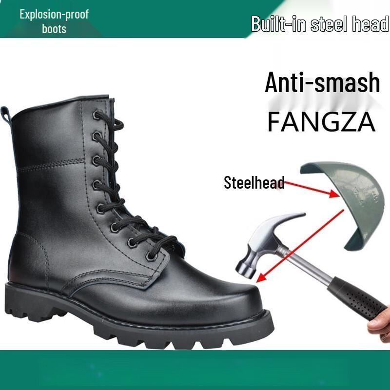 Зимние ботинки Мартинсы с усиленным стальным носком и подкладкой из искусственного меха