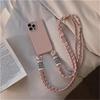 Cord Strap Lanyard Siliocne Phone Case For iPhone 16 15 14 13 12 11 Pro Max Mini XS X XR 7 8 15 Plus Crossbody Necklace Cover Coque