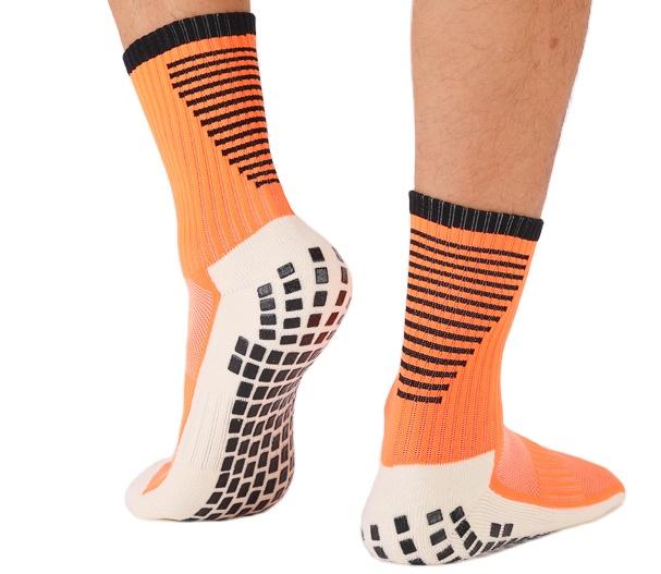 2022 NO MOQ Sports Grip Soccer Anti Slip Socks Men Custom Logo Athletic Crew Non-Slip Football Socks