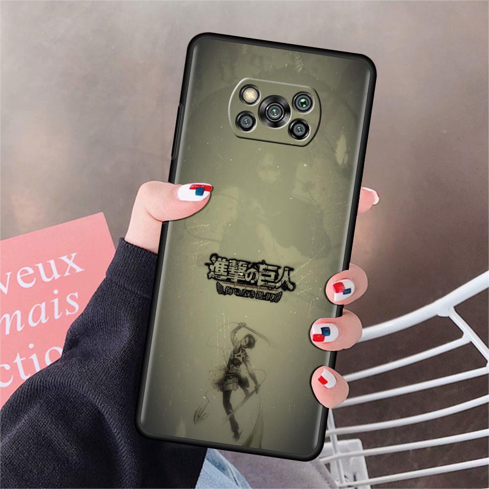 Чехол для Xiaomi Mi Poco X3 NFC X4 Pro F3 F4 GT M4 M3 F1 C40 11 Lite 11T, мягкий силиконовый чехол для телефона, чехол для телефона Attack On Titan Shell